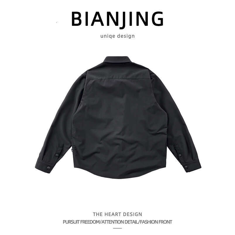 shanshi Men's shirts Spring and Autumn Men's Long Sleeve High Arcade Style Brand Casual Loose Work Clothes Shirt Rascal Handsome Coat Men