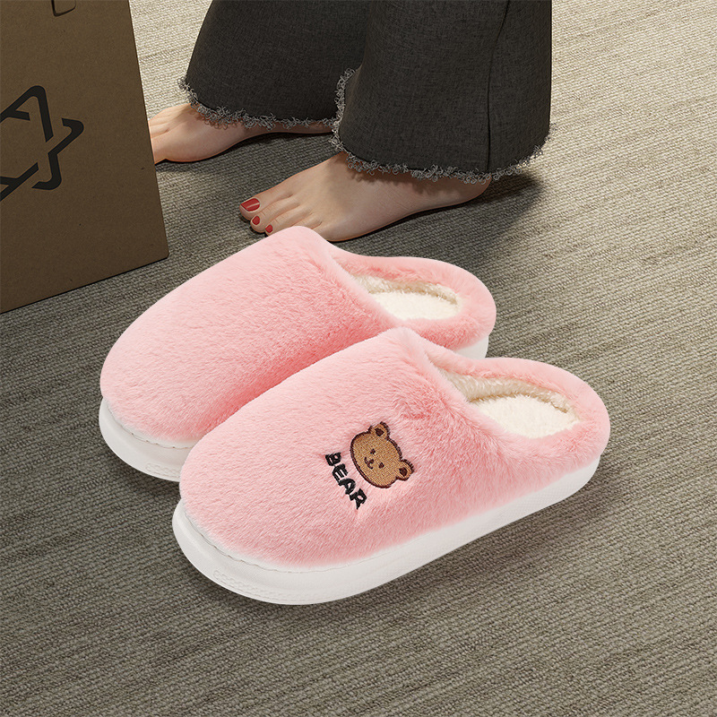 Anti-slip Cozy Cotton Slippers for Home - Couples Comfort