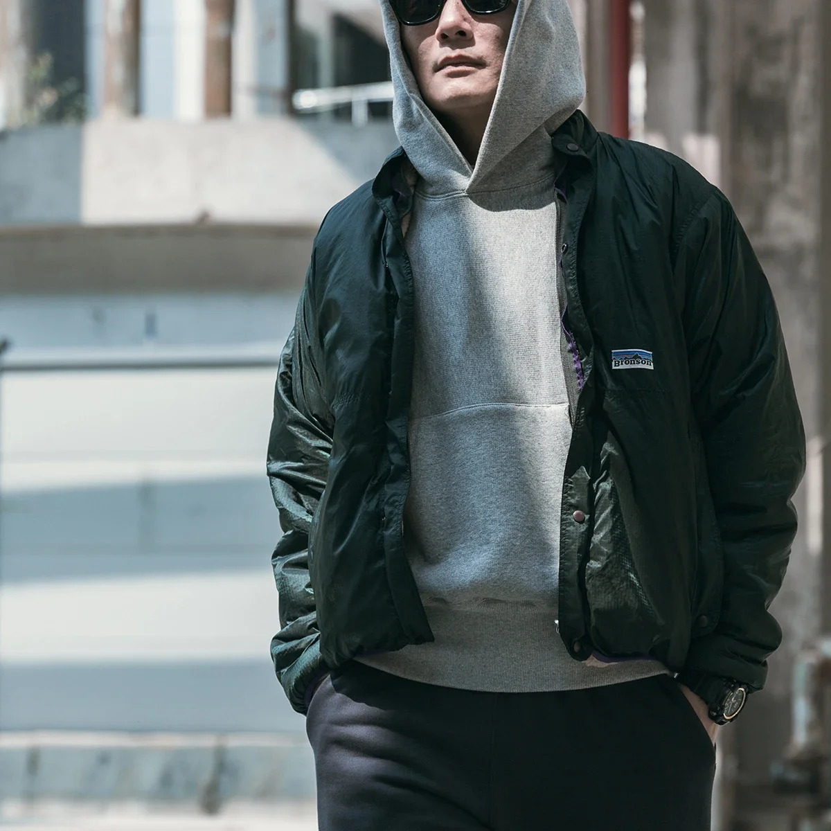 Bronson Outdoor Reversible Zipper Wool Jacket Retro Fashion Mens Sherpa Jacket 241007
