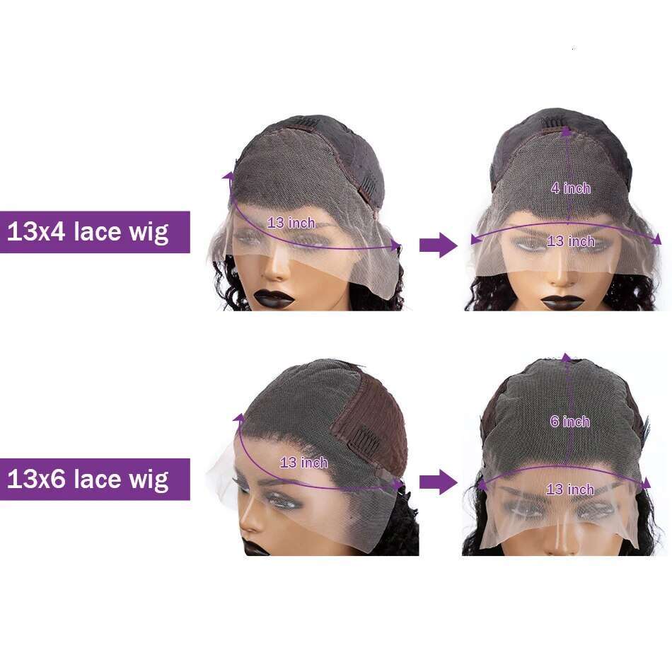 Wigir 250% 40 Inch Highlight Ombre Body Wave 13x6 HD Front Human Hair 4/27 Remy Colored 13x4 Lace Frontal Wig For Women