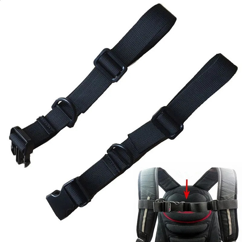 Nonslip Backpack Chest Bag Strap Harness Adjustable Buckle Clip Straps for Outdoor Camping Tactical Fixed Belt Accessories 241017
