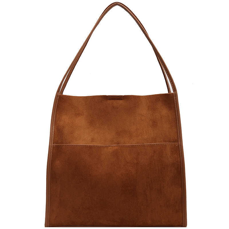 CMM Autumn and Winter Large Capacity Suede Bread Bag for Women New Casual and Stylish Versatile Shoulder Bag Commuting Tote Bag