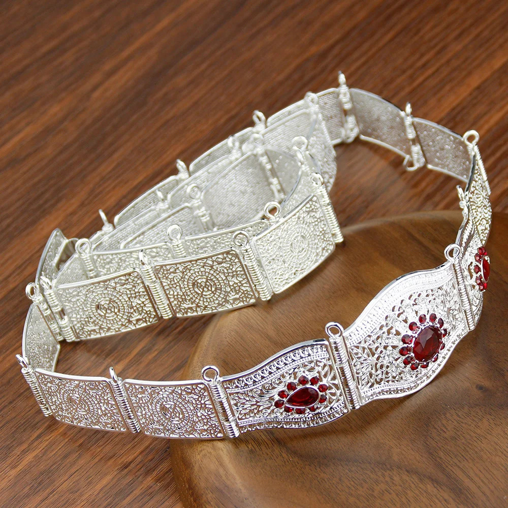 Sunspice Thin Moroccan Womens Belt Silver Kaftan Waist Chain Ethnic Wedding Jewelry Arab Banquet Bijoux Bridal Gift 241019