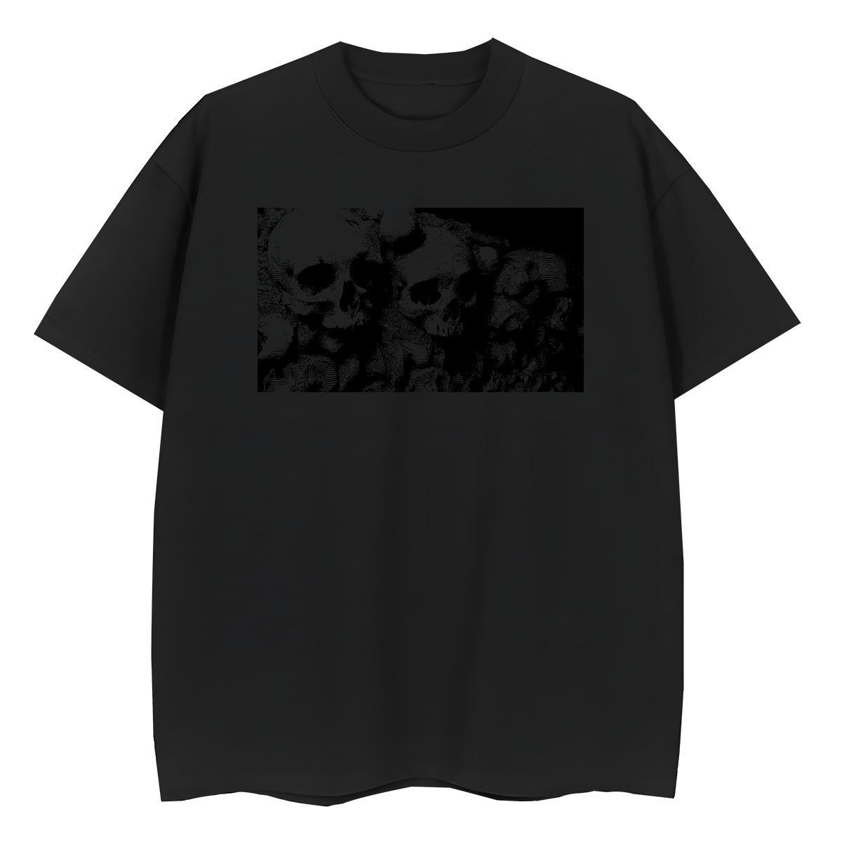 Factory Direct T shirt 100% Cotton 230g Comfortable Beach skull Woman Tshirt Loose Customized Print Clothes Shirt