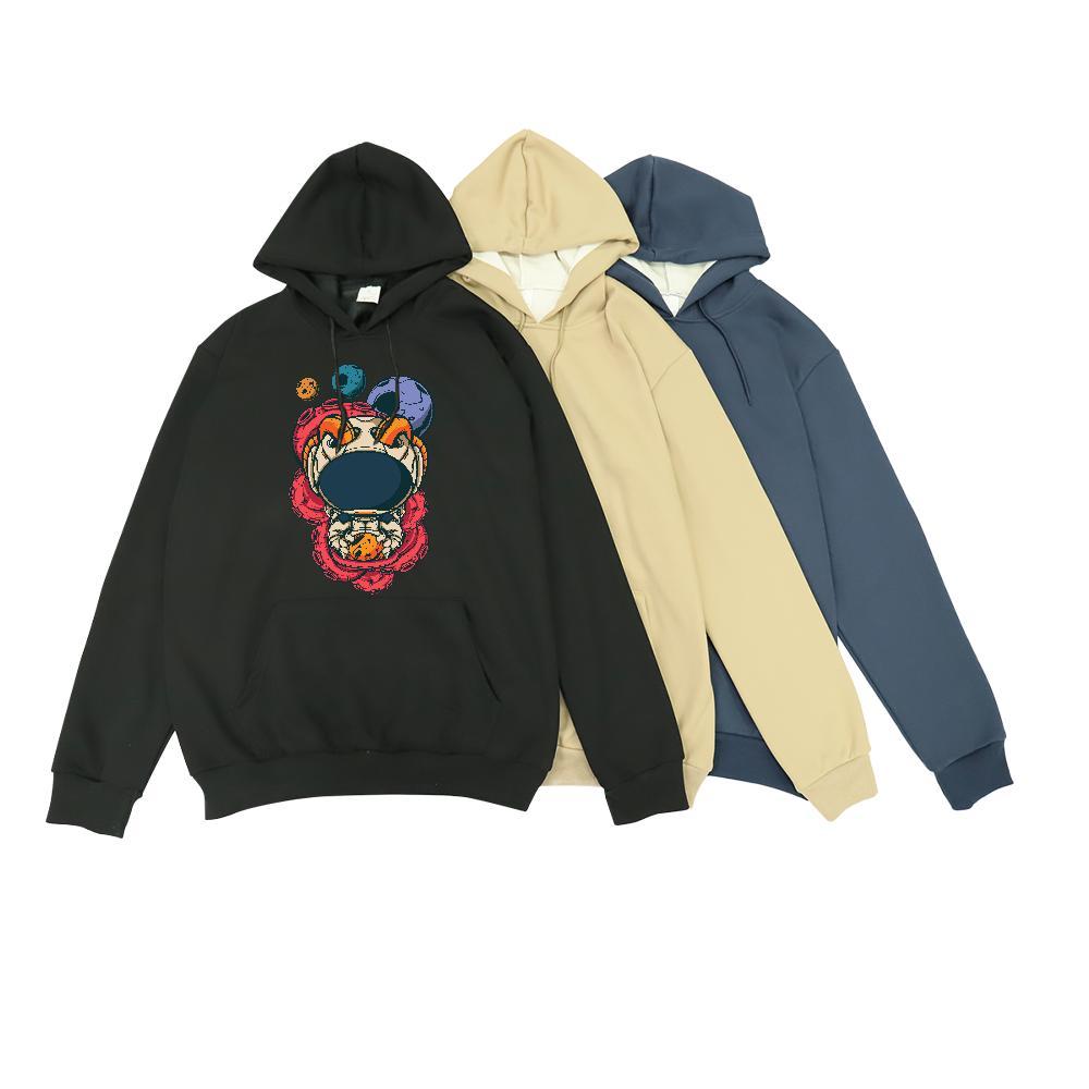 2024 Men's Hooded Sweatshirt Breathable Long Sleeve Soft Men Clothes Hoodie US Plus Size Tops Hoody Outdoor Warm Fleece