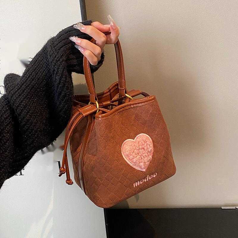 CMM Autumn And Winter Niche Suede Bread Bag For Women New Popular Crossbody Bag Hand Held Bucket Bag