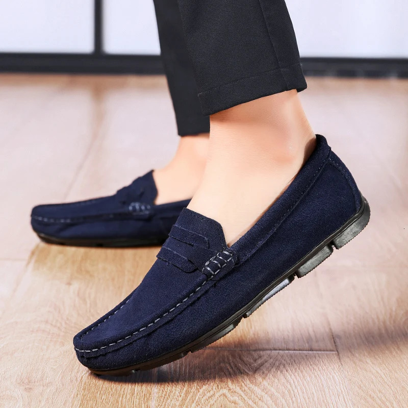 Mens suede casual leather shoes mens driving shoes size 38-47 241019