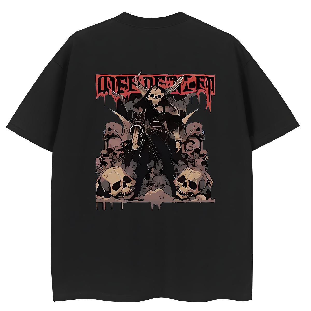 Designer T Shirts Women 230g Pure Cotton Crew Neck Breathable Home Outdoor skull Women Tshirts Unisex Customized Polos