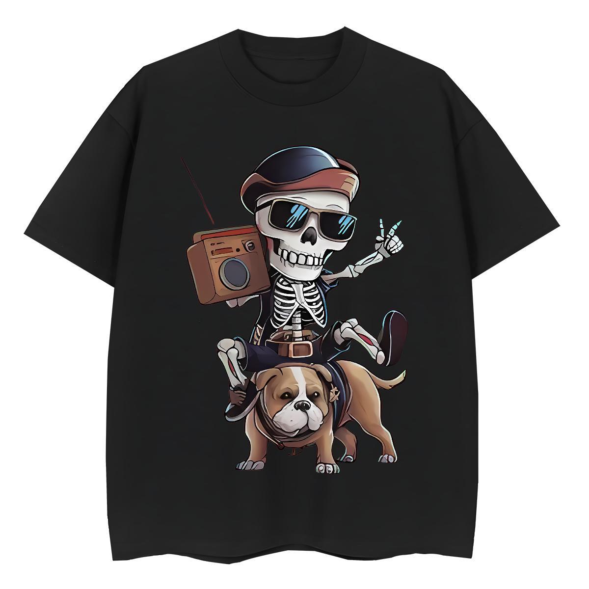 2024 Casual Womens T Shirts 230g Cotton O Neck Short Sleeves Hip Hop Street radio Tshirt for Man Woman Lady DIY Anime Printed Tops Tees
