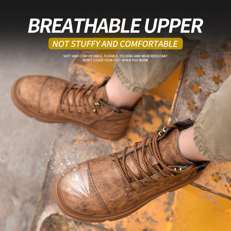 Men's Lightweight Waterproof Work Boots - Steel hot Toe, Puncture Proof, Safety Sneakers