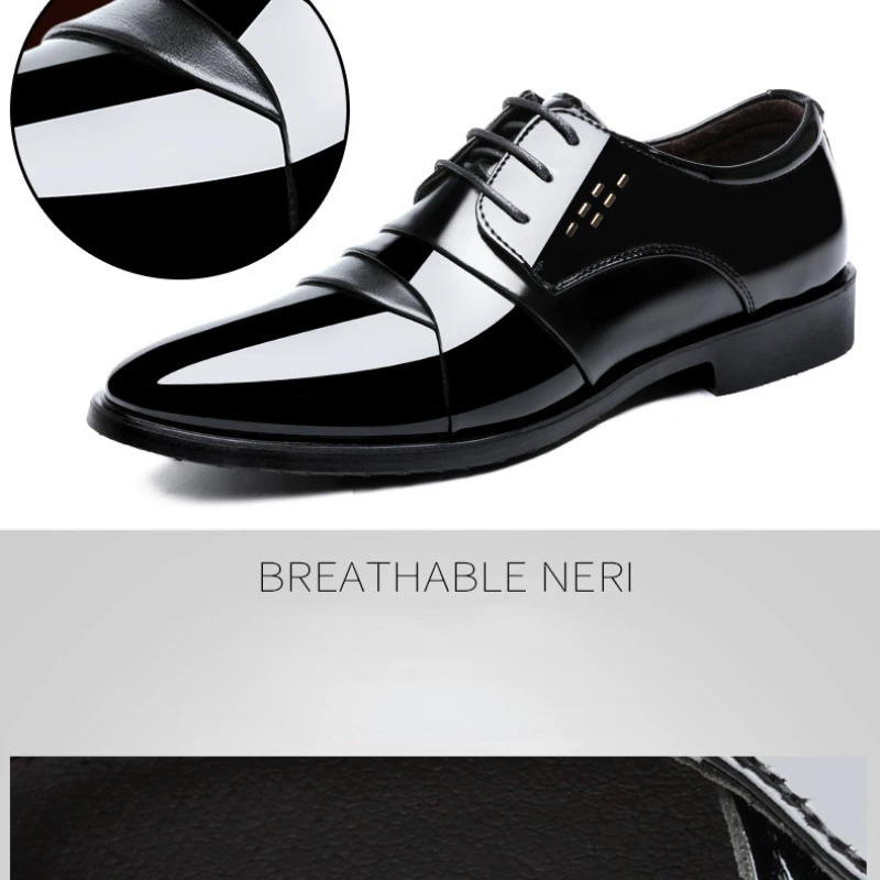 Business dress mens shoes mens shoes clothing shoes patented leather Oxford shoes mens Oxford shoes high-quality leather shoes 241019