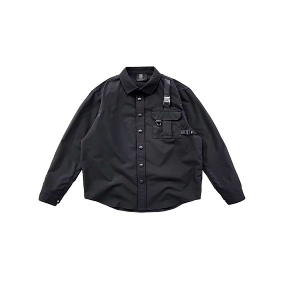 shanshi Men's shirts Spring and Autumn Men's Long Sleeve High Arcade Style Brand Casual Loose Work Clothes Shirt Rascal Handsome Coat Men
