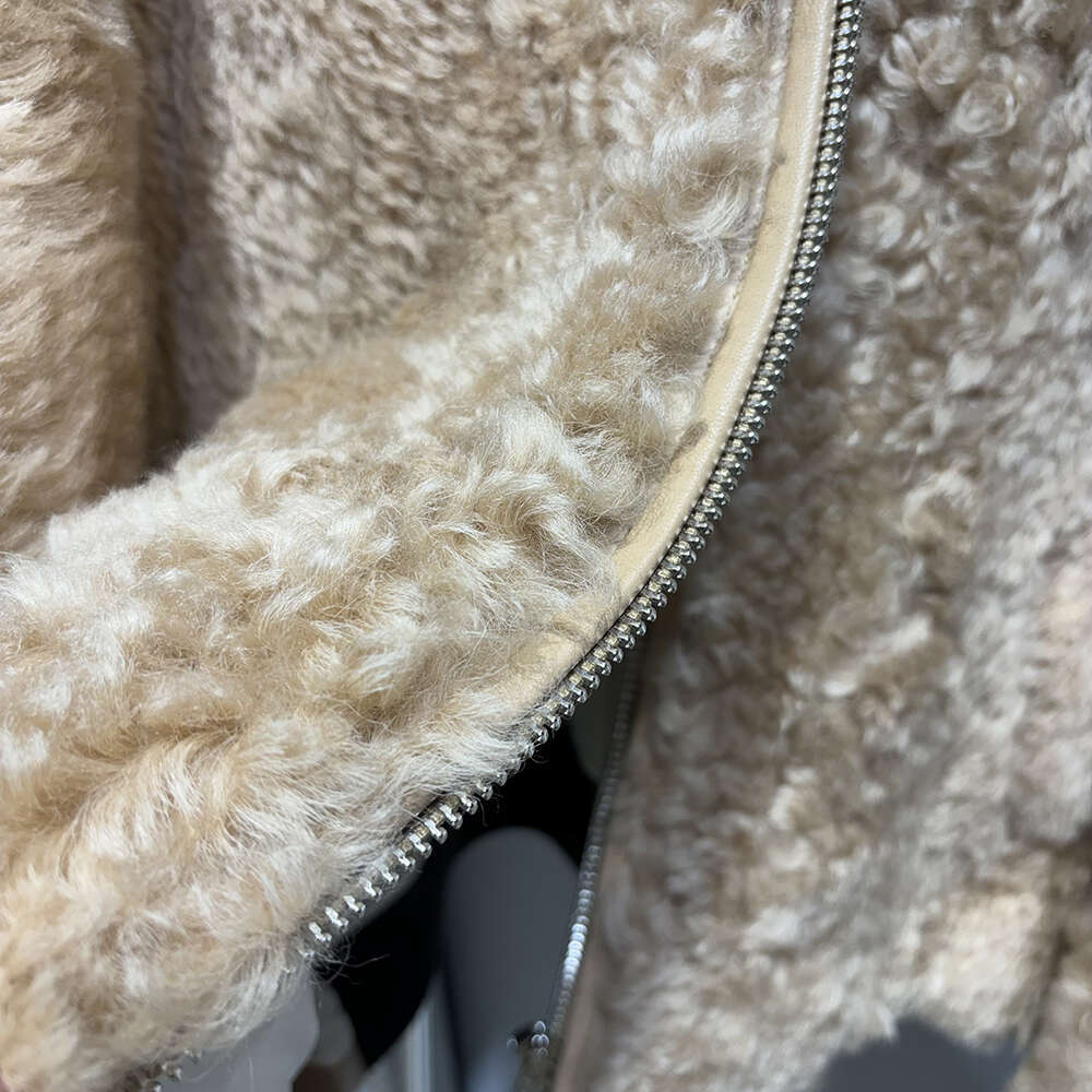 Yoloagain 2024 Winter Oversized Sheep Jacket Real Lamb Fur Coat Women