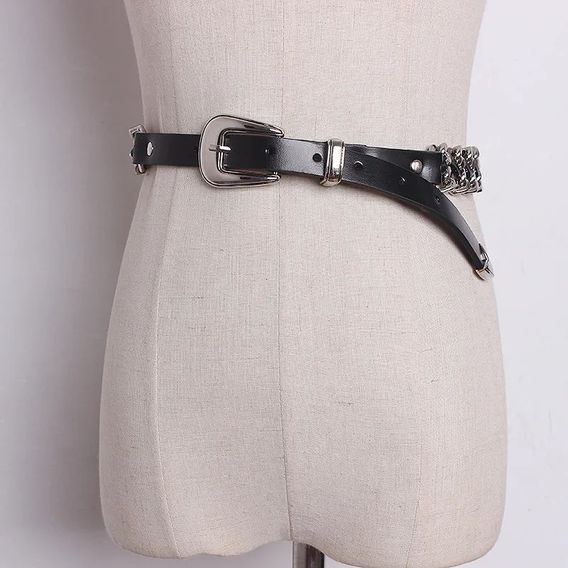 Womens Hip Hop Metal Belt Fashion Dress Jeans Decorative Belt Womens Fashion Belt Gold Belt Chain Clothing Accessories 241019