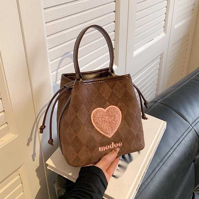 CMM Autumn And Winter Niche Suede Bread Bag For Women New Popular Crossbody Bag Hand Held Bucket Bag