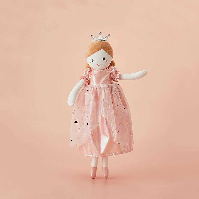 35/38CM Pink Dress Girl Soft Plush Toy Crown Princess Stuffed Girl Doll Nortic Style Home Decor Doll Kids Birthday Gift juguetesXJ241019
