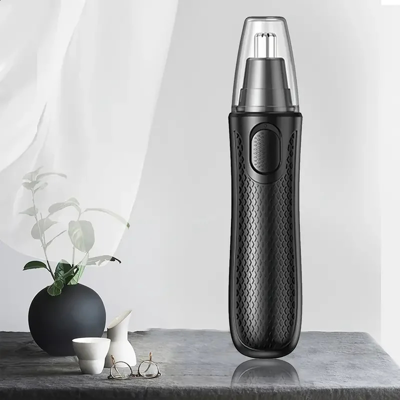 Nose Hair Trimmer Stainless Steel Nose Hair Trimmer Razor Clipper 360° Rounded Blade Battery-Powered Clean Hair Removal For M 241009