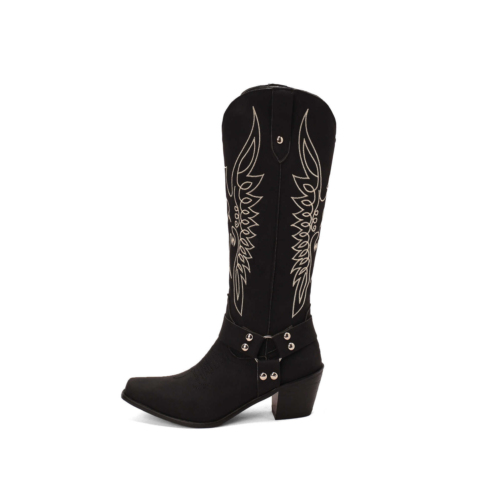 Fashion Boots British Style Totem Embroidered High Top Ankle Boots Women Boots WoMens Boots Knight Boots 241008