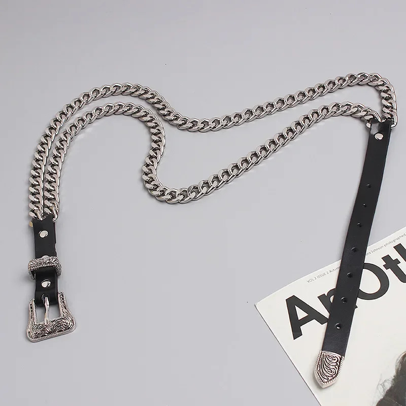 Womens Hip Hop Metal Belt Fashion Dress Jeans Decorative Belt Womens Fashion Belt Gold Belt Chain Clothing Accessories 241019