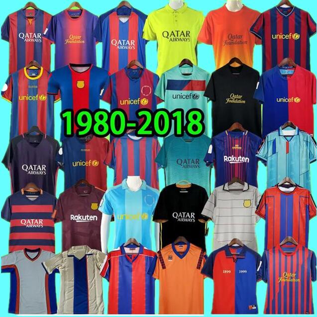 XAVI RONALDINHO RONALDO barcelone soccer jersey 96 97 03 04 05 06 07 08 09 10 11 12 13 14 15 16 17 18 RIVALDO PUYOL A.INIESTA DAVID VILLA SUAREZ finals vintage maillot de foot