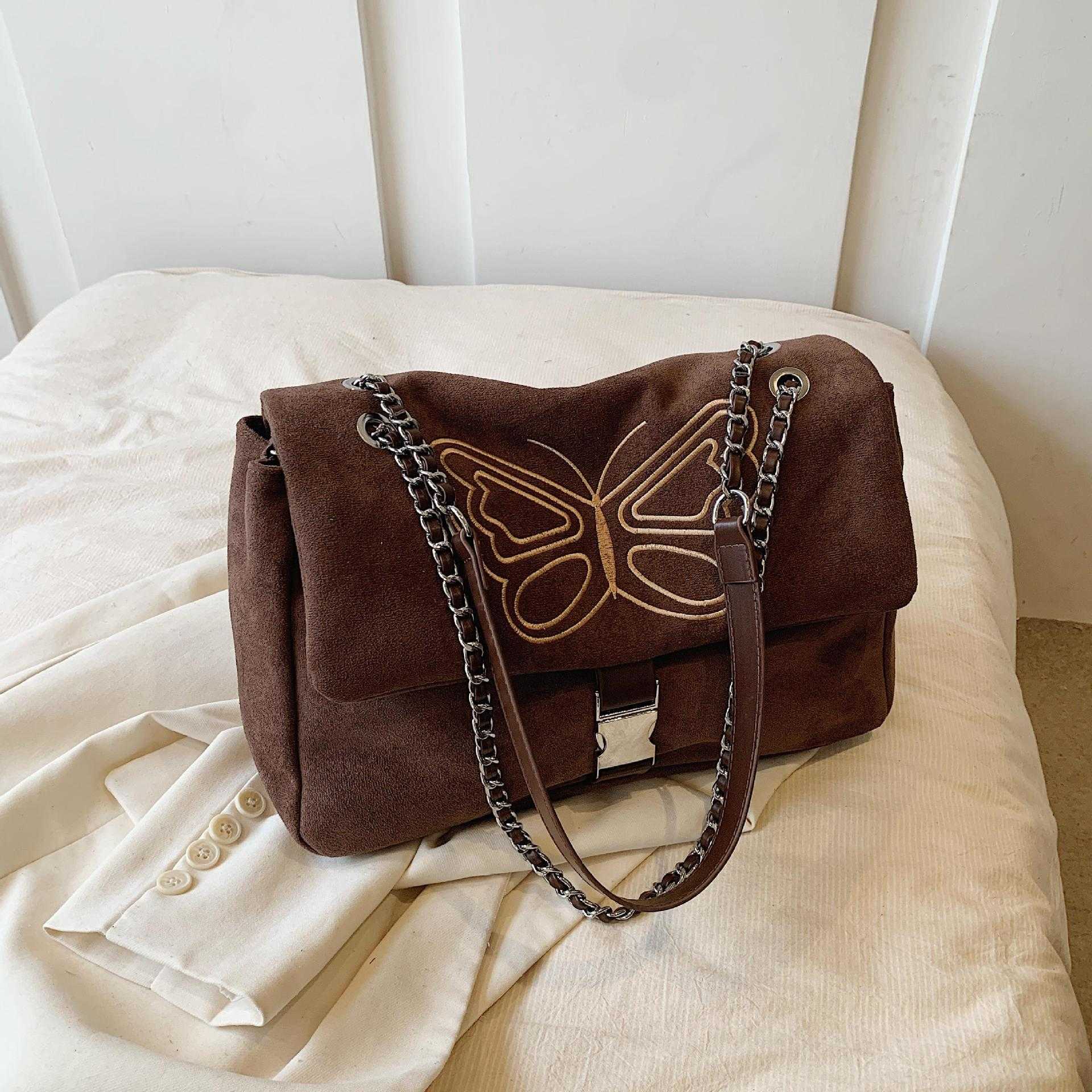 CMM Suede Suede Large Capacity Bag For Women New Popular Versatile Chain Crossbody Bag Fashion Shoulder Bag