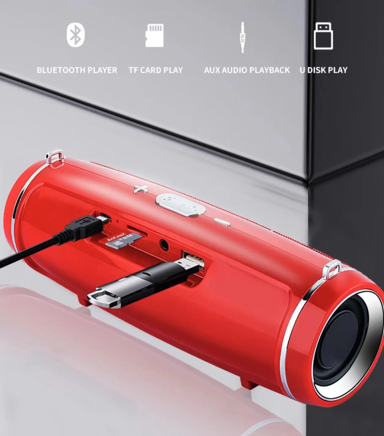 200W portable Bluetooth ser IPX7 waterproof outdoor HIFI column ser subwoofer stereo ser FM radio TF suspension box 241019