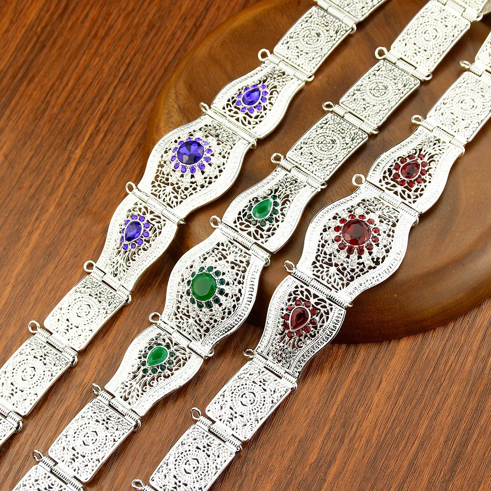 Sunspice Thin Moroccan Womens Belt Silver Kaftan Waist Chain Ethnic Wedding Jewelry Arab Banquet Bijoux Bridal Gift 241019