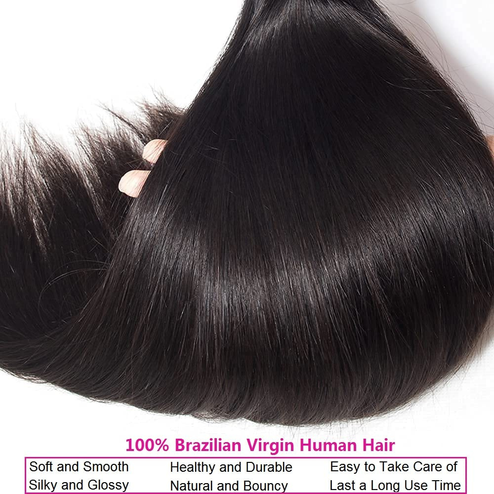 Wholesale Straight Bundle 100% Human 3 4 Bundles Natural Color 30 34 Inch Remy Hair Extensions Brazilian