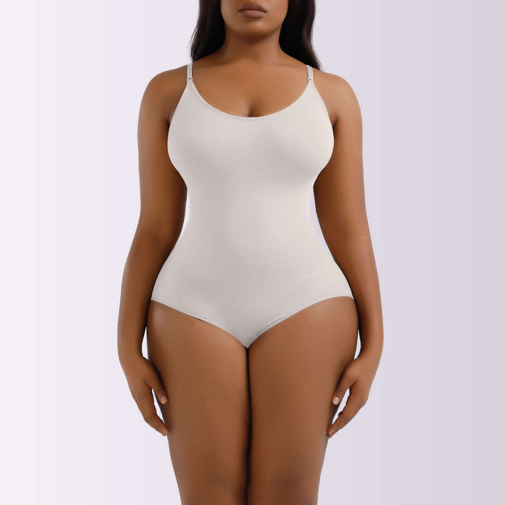 Tight fitting beautiful body strapless waistband T-shaped jumpsuit womens seamless body shaping suit reinforced version