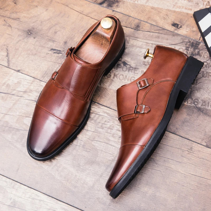 Mens Oxford shoes genuine leather mens shoes lace laces British business casual shoes mens wedding shoes shoelaces 241019