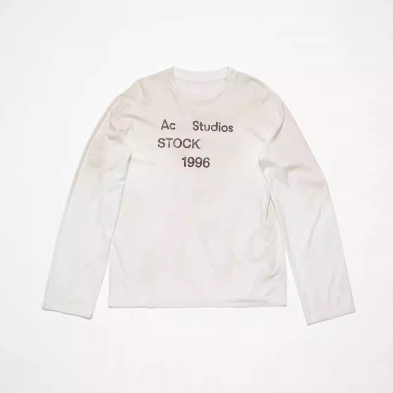 Letters printing long-sleeved T-shirt men and women street summer loose couple tops