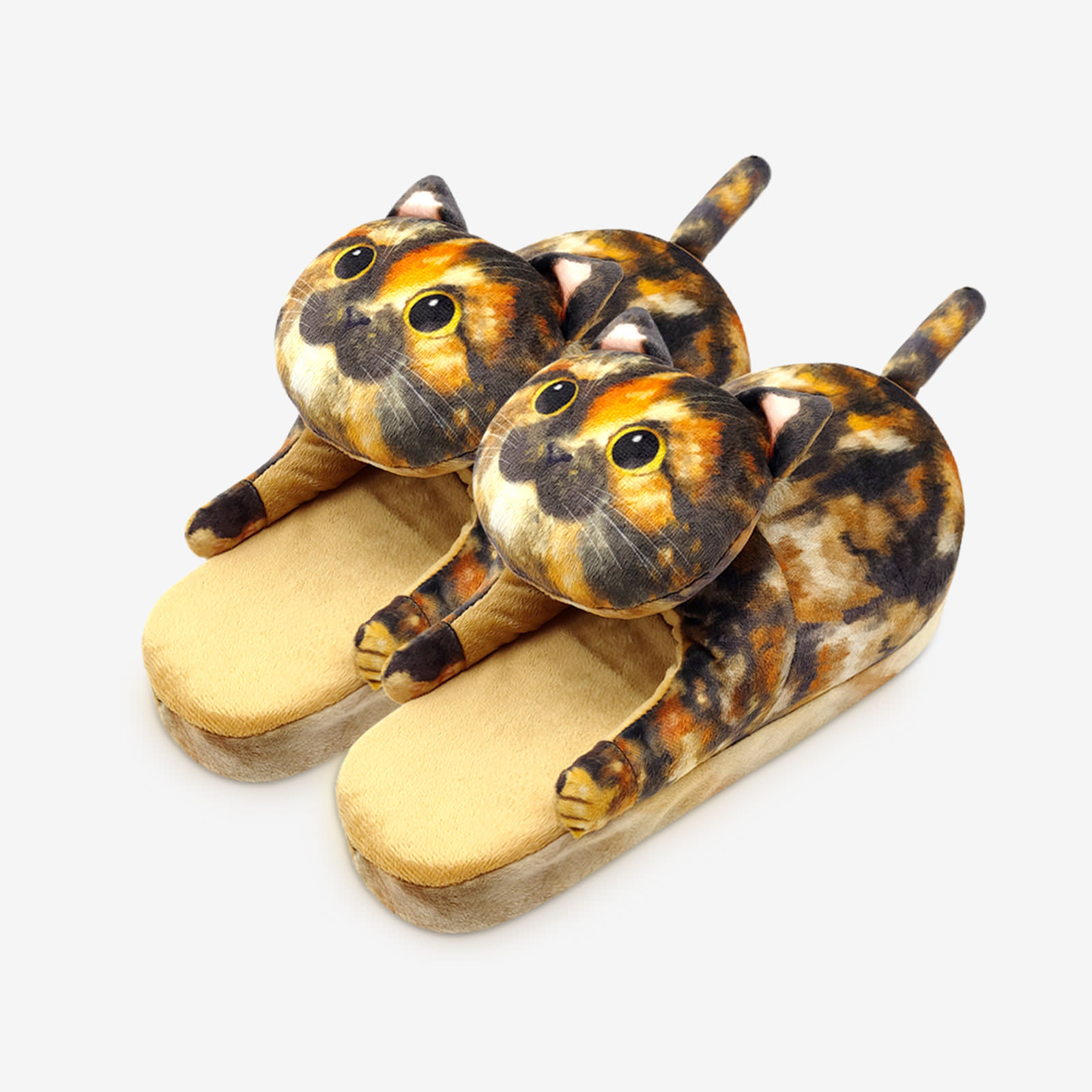 2024 New Simulated Cat Slippers Comfortable Anti slip Cotton Dragging