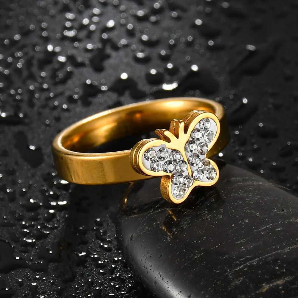 MMS Fashion Double Ring Set Womens Removable Ring Couple Party Wedding Water Diamond Ring Transparent Crystal Ring Y241019