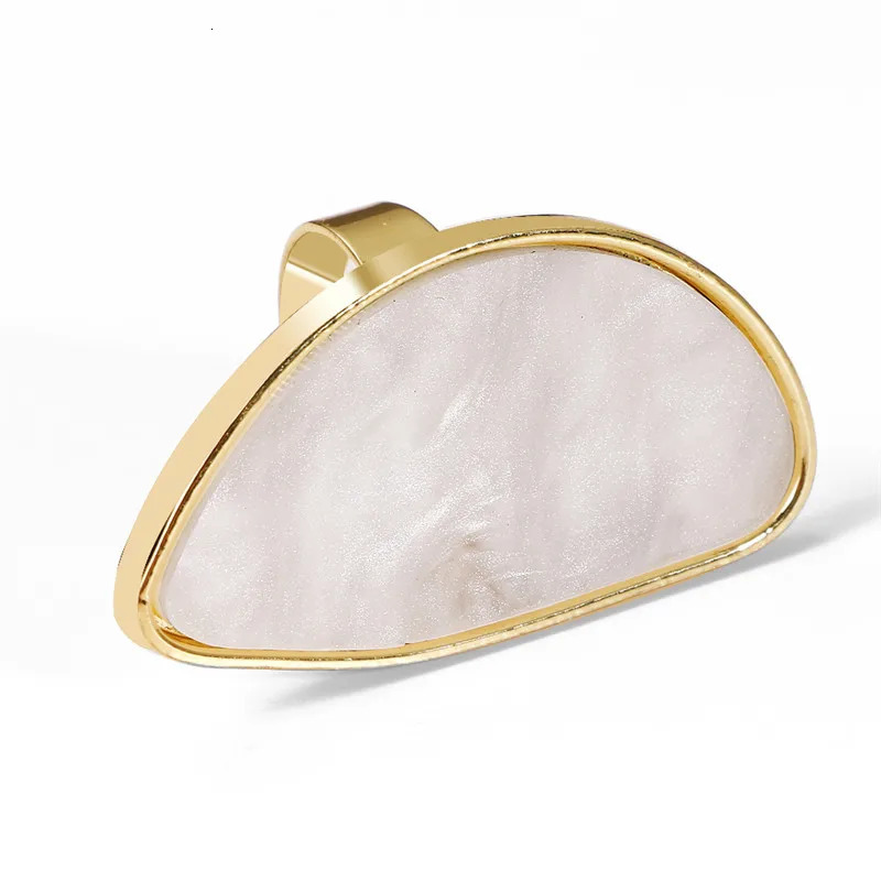 Irregular Agate Resin Finger Rings Female Big Geometric Steampunk Stone Open Adjustable for Women Korean Party Jewelry 241010