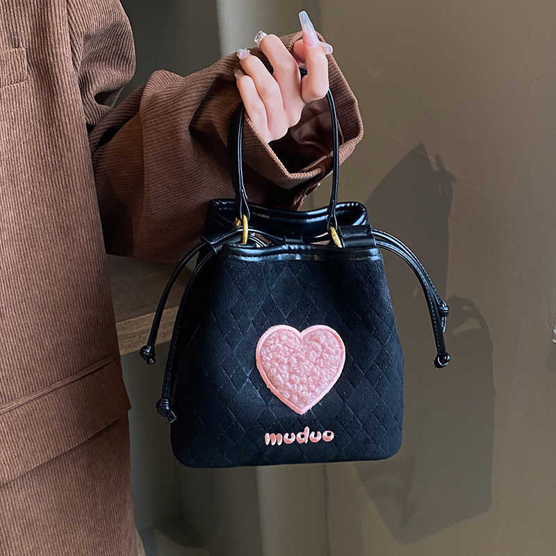 CMM Autumn And Winter Niche Suede Bread Bag For Women New Popular Crossbody Bag Hand Held Bucket Bag