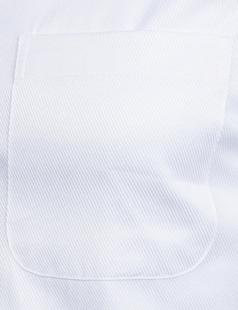 White business dress mens fashionable slim fit long sleeved solid casual shirt mens workwear pocket S-8XL 241007