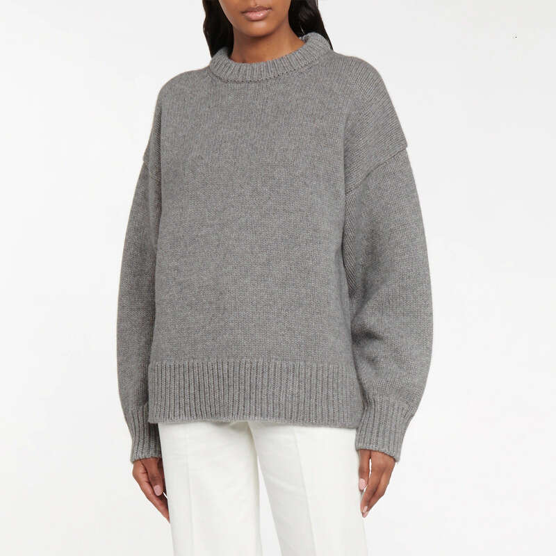 Women's R0* Jumper Autumn And Winter New Thickened Design Lazy Wind Outside The Senior Sense Of Pullover Sweater
