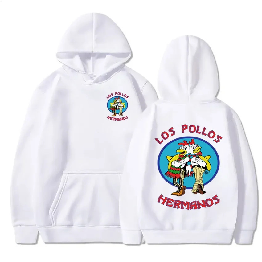 Breaking Bad Hoodie Los Pollos Hermanos Chicken Brothers Print Tracksuit Men Women Fashion Autumn Winter Fleece Loose Sweatshirt 241009