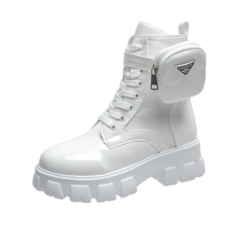 2024 New Designer White Winter Women's Shoes Platform Boots Snow Boots Women's Large Warm Botas