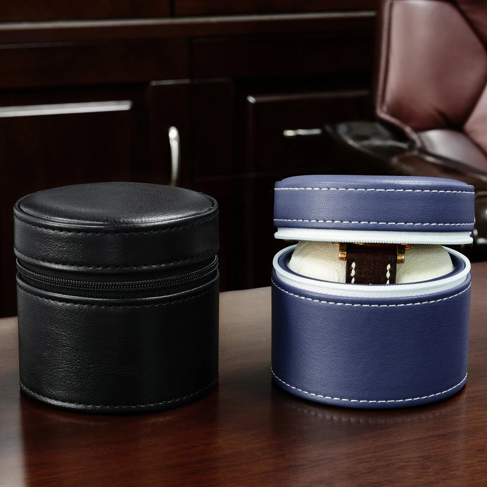 San Martin Leather High-end Portable Watch Box Small Travel Storage Box Gift Box Display Package Boxes 241024