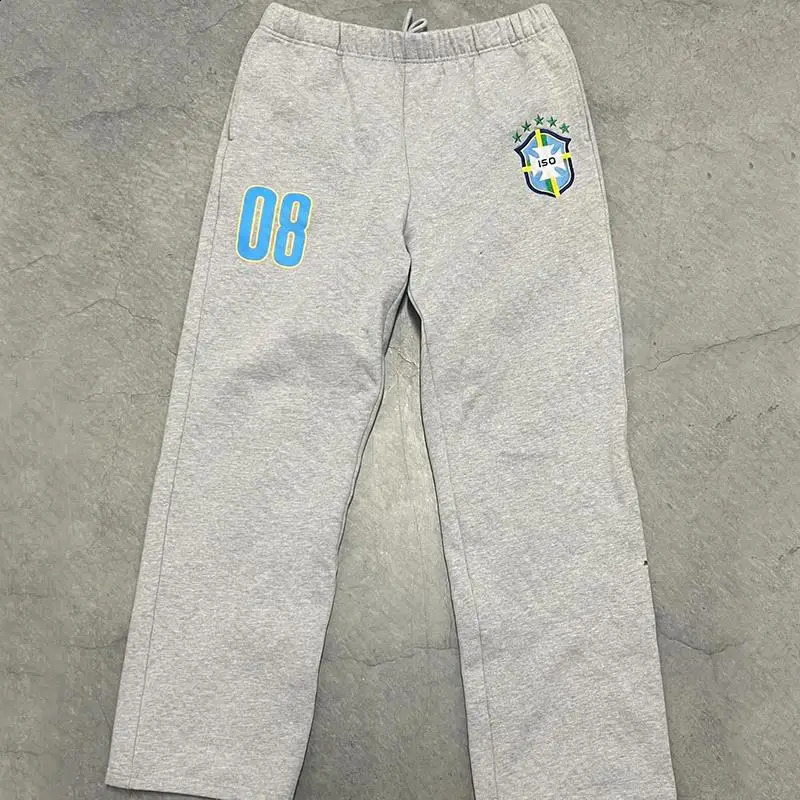 Y2K Letter Print Mens Pants Sport Jogging Trouser Loose Fit Clothing Solid Color Street Clothing Pants Harajuku Graphic Trouser 241021 w250430