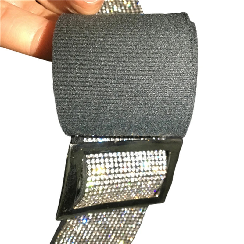 Xingqing Diamond Belt y2k Aesthetic Women Fashion Metal Needle Buckle Wide Waist Belt for Pants Jeans Dress Accessories 241024