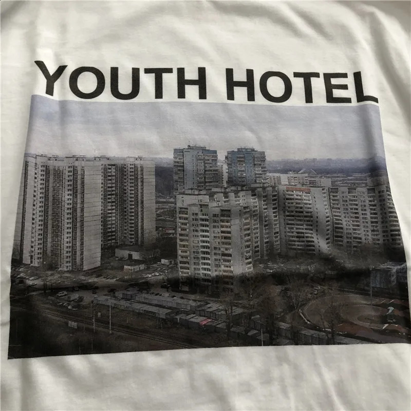 Gosha Building Long Sleeve Youth el Russia 032c High Definition Digital Printing Loose 241019CJ