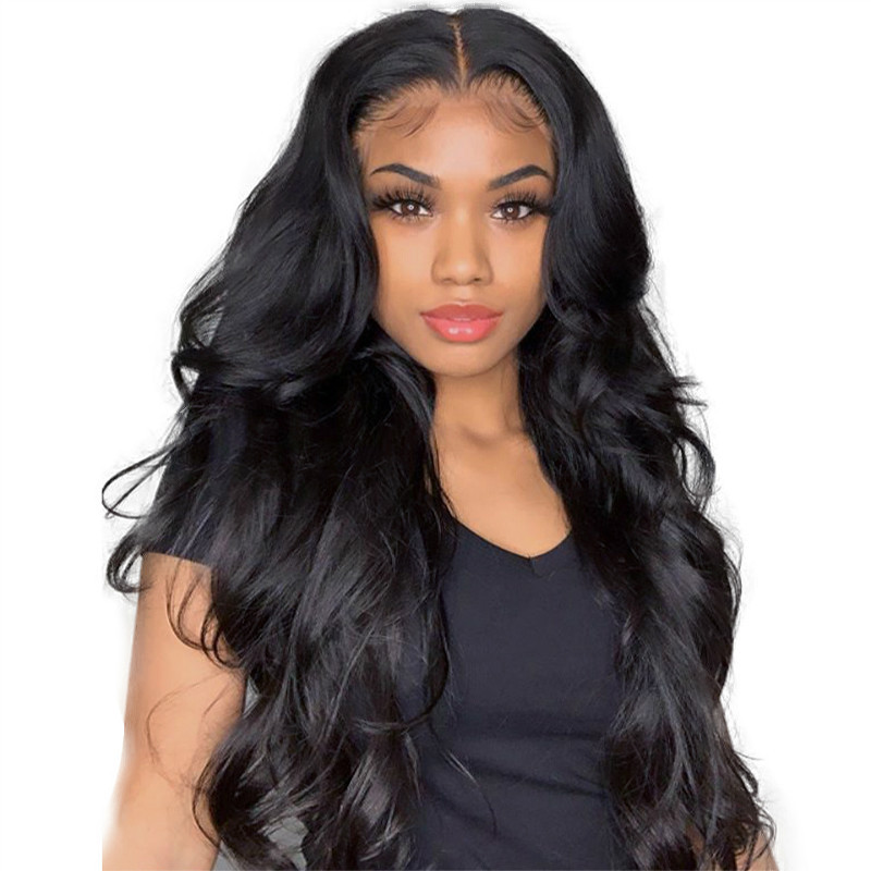 New wig female long curly hair middle part big wave African foreign trade body wave wig chemical fiber hair