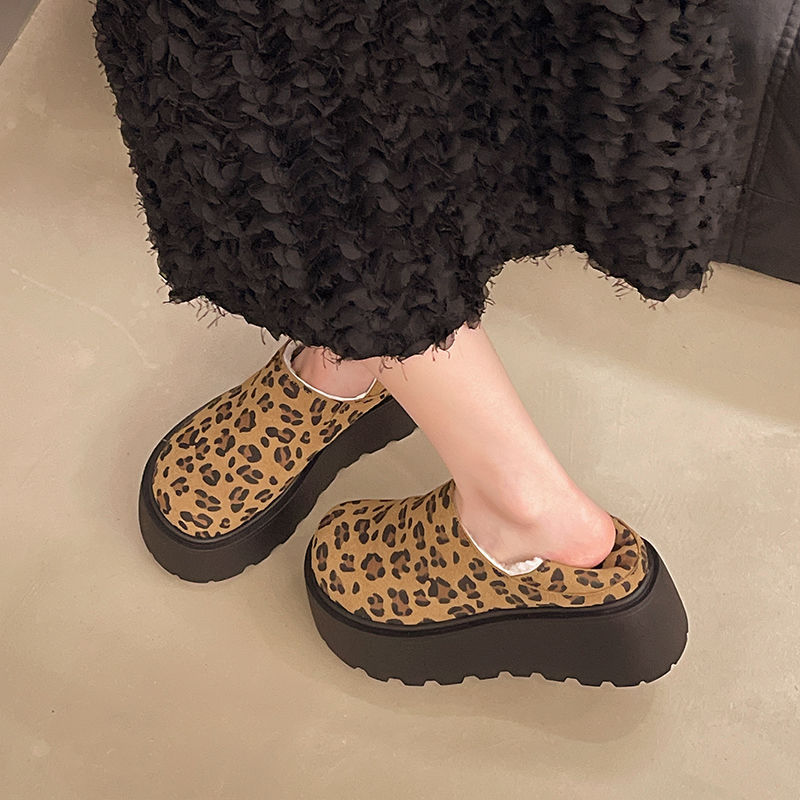 New Thick Soled Height Increasing Autumn Winter Velvet Cotton Shoes