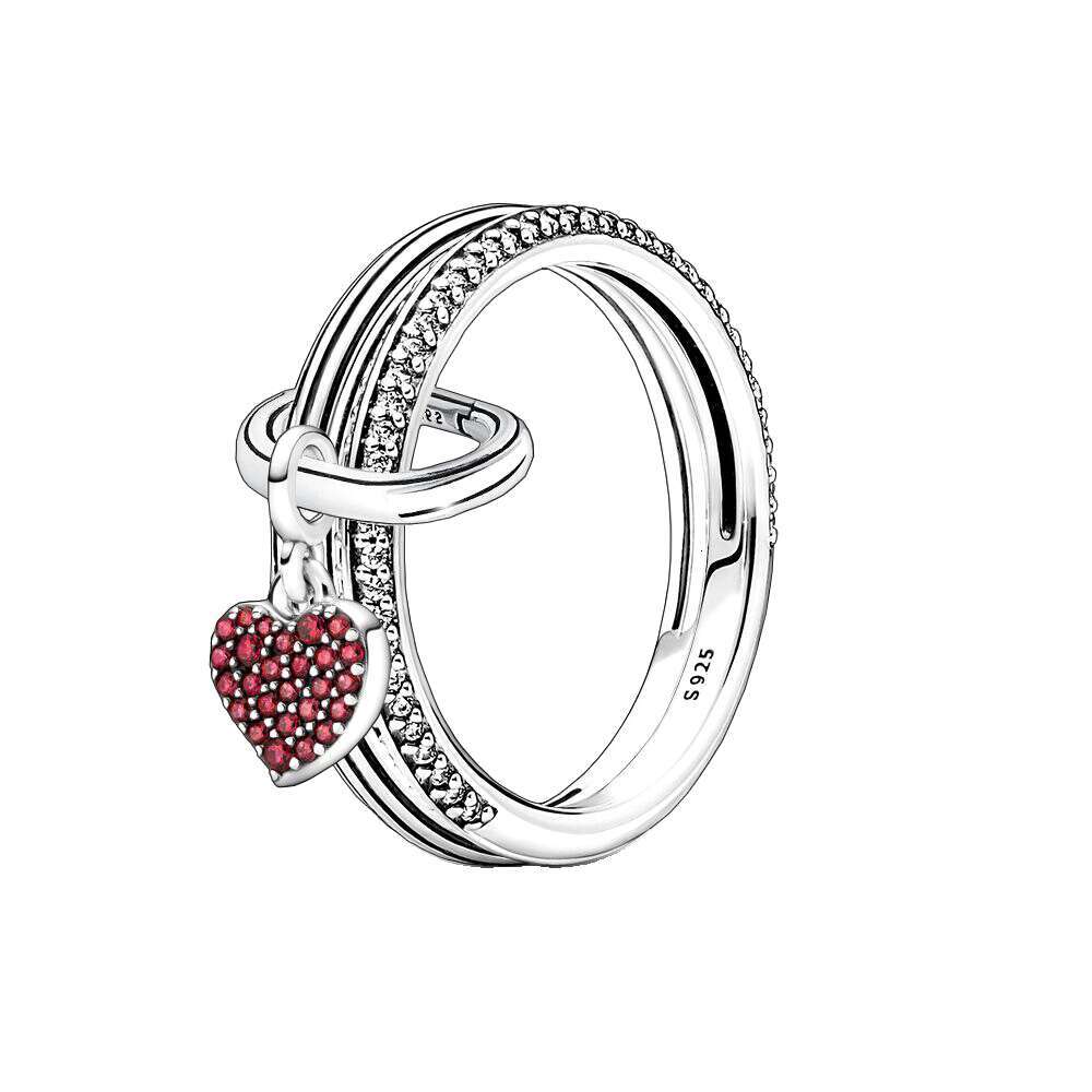 925 Sterling Silver Sparking Pan ME Pave Moon Power Pearl Clear Zircon CZ Tiara Rings For Women Anniversar Wedding Jewelry