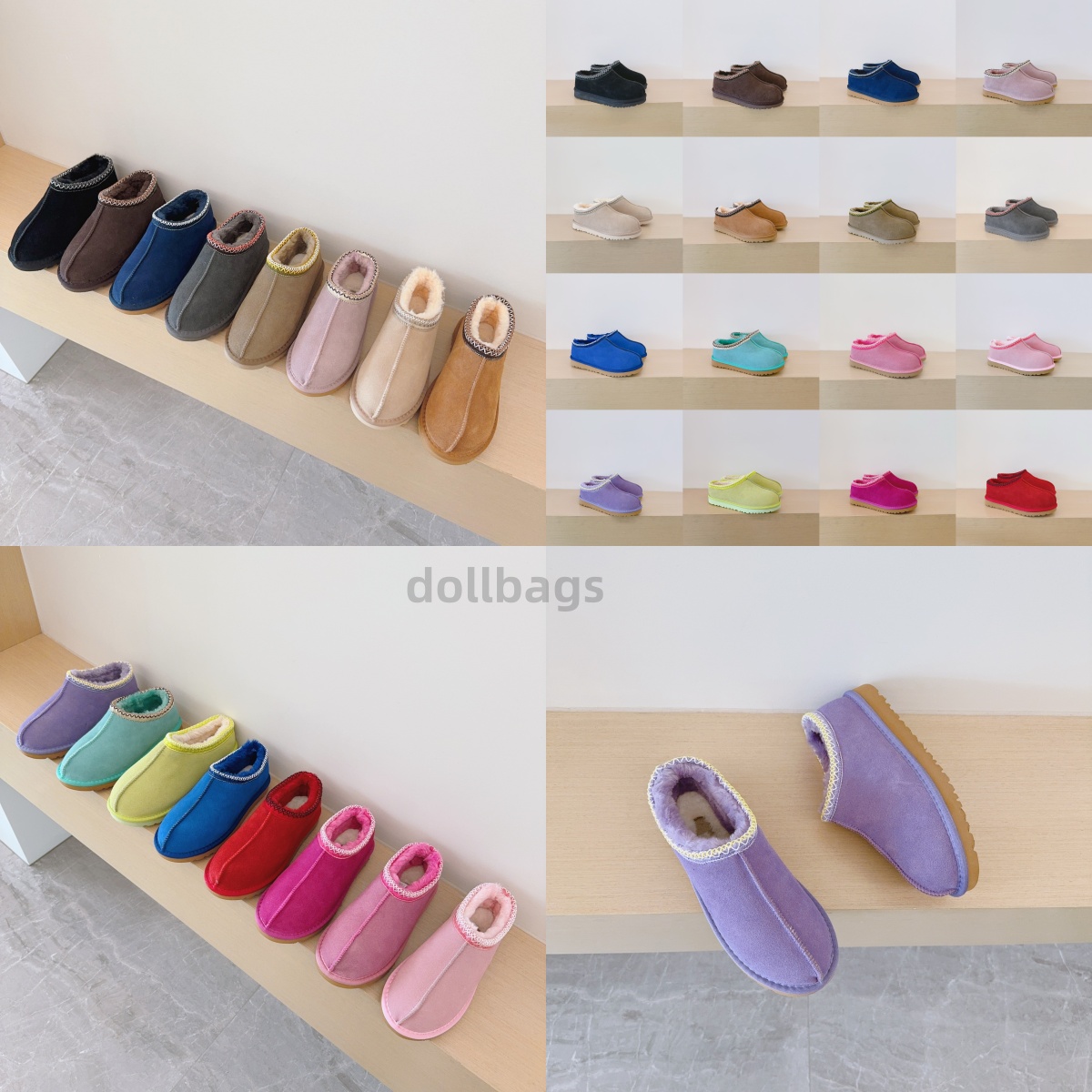 Size 35-45 Tasman Slippers Winter Boots Clogs Fur Slides Sheepskin Shearling Mules Women Men Ultra Mini Platform Boot Slip-on Shoe Suede Comfort Fall Winter Booist