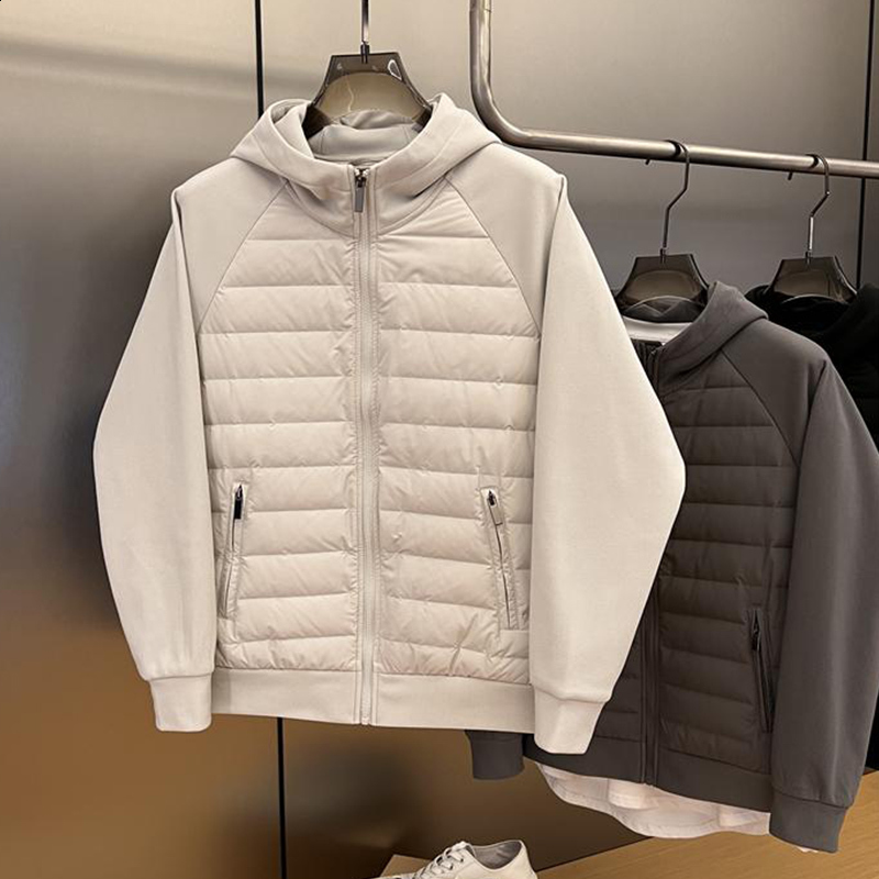 Monday Flow Down Jacket Men Women Golf Clothing Loose Coats Couple Coat Casual Sport Korea White Duck Wear 240716