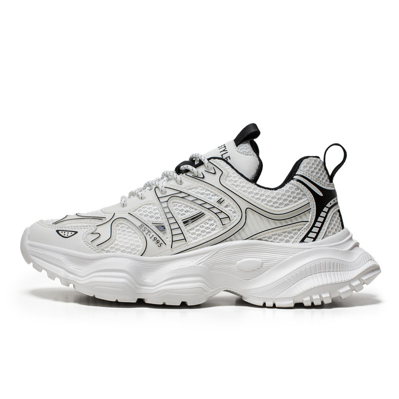 New Autumn Breathable Versatile Sports Anti Slip Lightweight Trendy Thick Soled Casual Shoes
