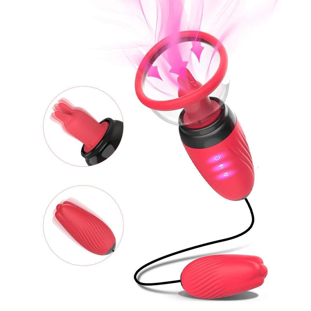 Clitoral Sucking Tongue Vibrator Nipple Vagina Orgasm Stimulator Powerful Blowjob Licking Massager Stimulation Sex Toy for Women